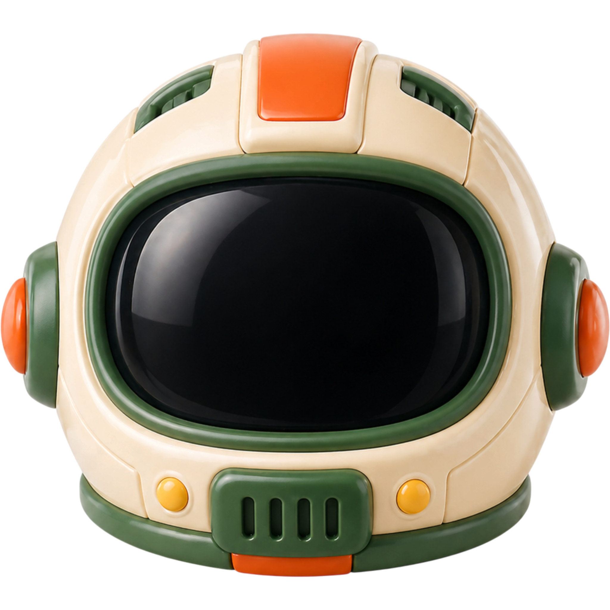 Illustrated space helmet